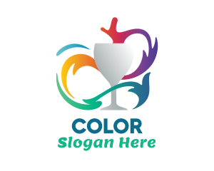 Colorful Wine Winery  logo design