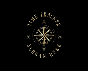 Compass Direction Navigation logo design