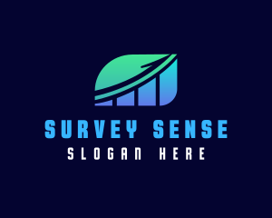 Survey - Arrow Chart Finance logo design