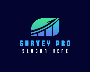 Survey - Arrow Chart Finance logo design