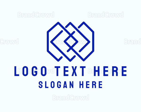 Modern Geometric Tile Logo