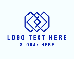 Scaffolding - Modern Geometric Tile logo design