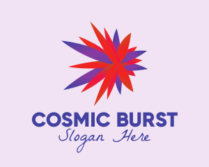 Star Flower Burst logo design