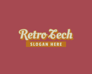 Cursive Retro Business logo design