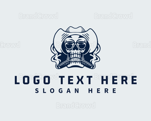 Smoking Skull Clothing Logo