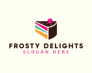 Icing - Layer Cake Slice logo design