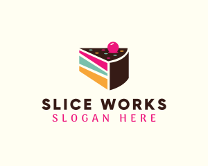 Slice - Layer Cake Slice logo design