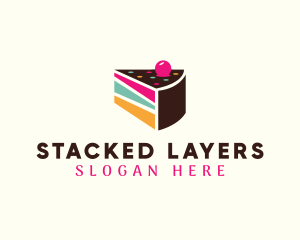 Layer Cake Slice logo design