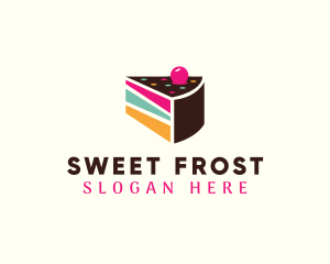 Icing - Layer Cake Slice logo design