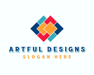 Flooring Tiles Interior Design logo design