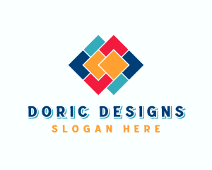 Flooring Tiles Interior Design logo design