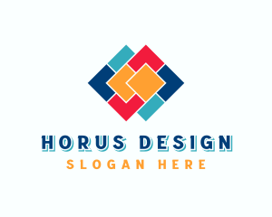 Flooring Tiles Interior Design logo design