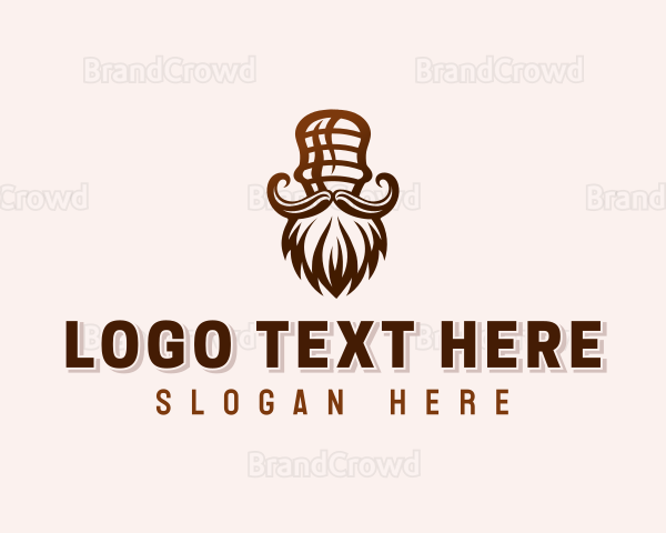 Mustache Shaving Brush Logo