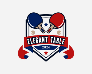 Table Tennis League logo design