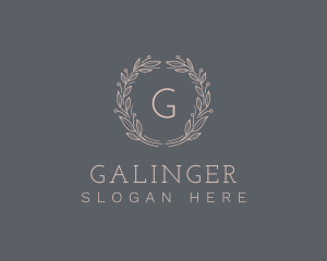 Elegant Natural Wreath Logo