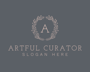 Elegant Natural Wreath logo design