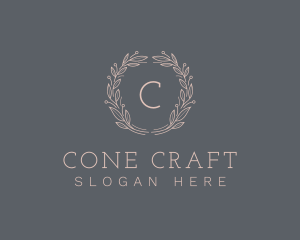 Elegant Natural Wreath logo design