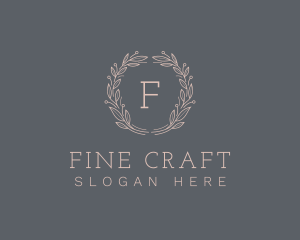 Elegant Natural Wreath logo design