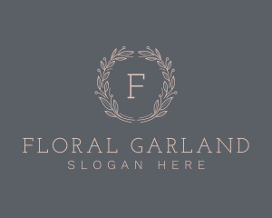 Elegant Natural Wreath logo design