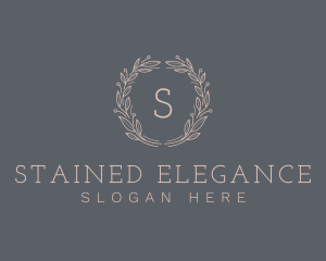 Elegant Natural Wreath logo design