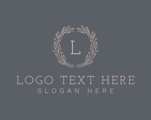 Decor - Elegant Natural Wreath logo design