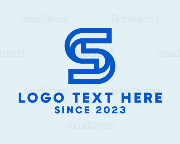 Modern Outline Letter S Company Logo