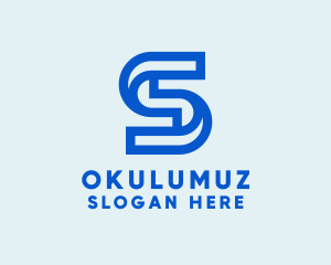 Modern Outline Letter S Company Logo