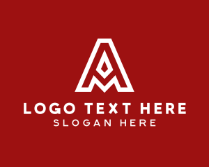 White - Generic Modern Letter A logo design