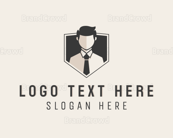 Man Business Consultant Logo