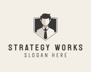 Consultancy - Man Business Consultant logo design