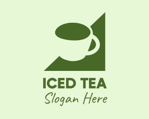 Matcha Tea Cup logo design