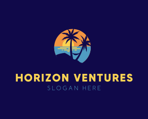 Horizon - Relaxing Beach Sunset logo design