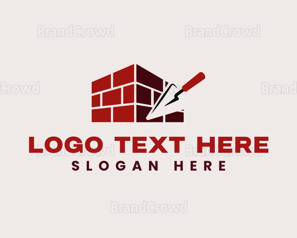 Masonry Trowel Bricks Logo