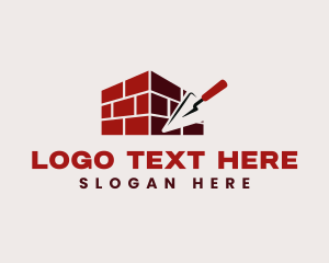 Wall - Masonry Trowel Bricks logo design