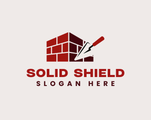 Wall - Masonry Trowel Bricks logo design