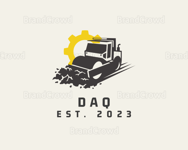 Road Roller Machine Logo