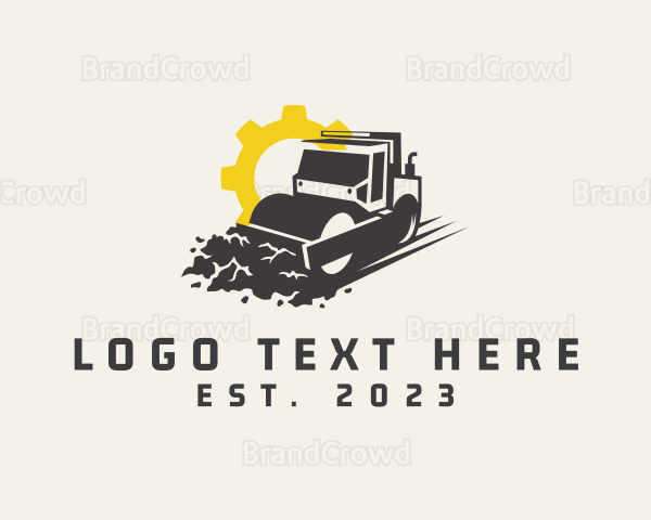 Road Roller Machine Logo