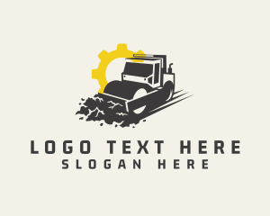 Road Roller Machine Logo