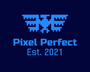 Tech Pixel Bird  logo design