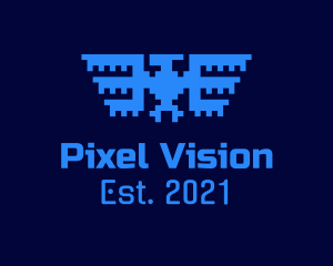 Tech Pixel Bird  logo design