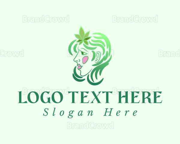Beauty Weed Woman Logo