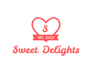 Valentine Heart Dating App logo design