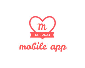 Valentine - Valentine Heart Dating App logo design