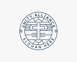 Fellowship - Christian Fellowship Cross logo design