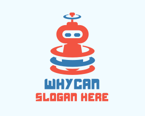 Cute Robot Signal Logo