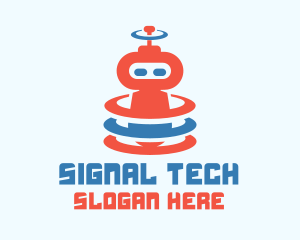 Signal - Cute Robot Signal logo design