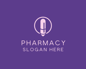 Pharmacy Pill Pen logo design