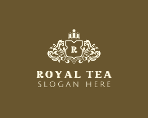 Crown Monarchy Royal Shield logo design