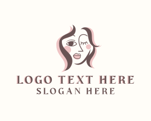 Artist - Creative Woman Portrait logo design