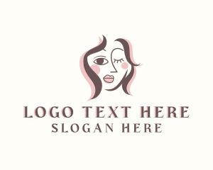 Creative Woman Portrait Logo